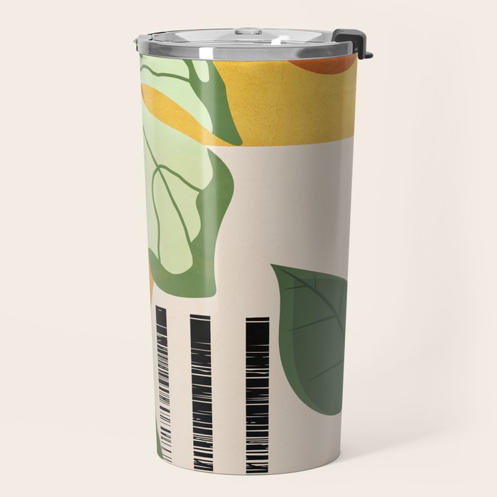 Tropical Garden Leaves 01 Travel Mug Gallery Image 2