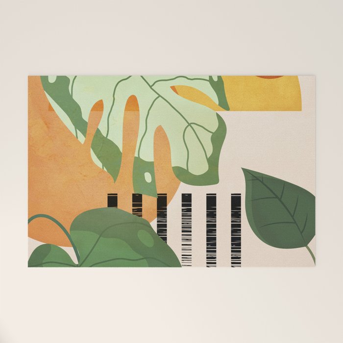 Tropical Garden Leaves 01 Welcome Mat Gallery Image 1