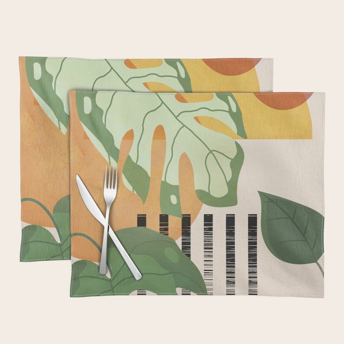 Tropical Garden Leaves 01 Placemat Gallery Image 1