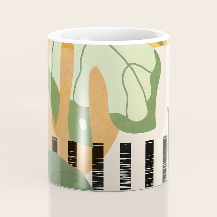 Tropical Garden Leaves 01 Coffee Mug Gallery Image 4