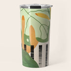 Tropical Garden Leaves 01 Travel Mug Gallery Image 1