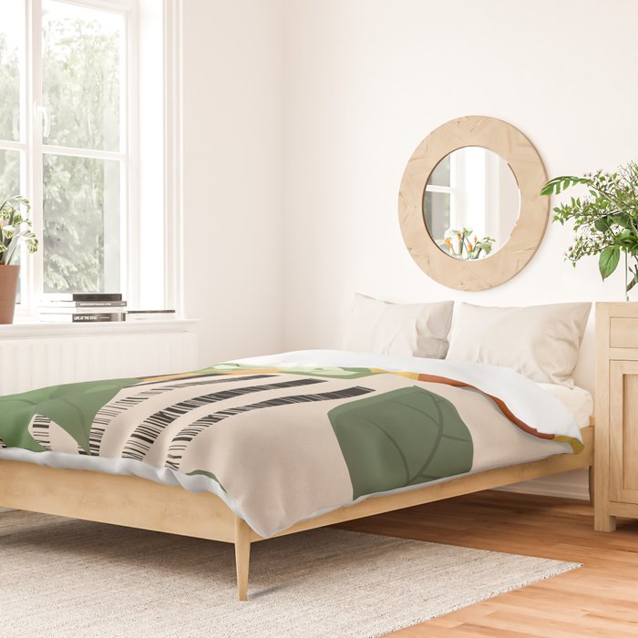 Tropical Garden Leaves 01 Duvet Cover Gallery Image 2