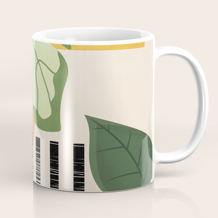 Tropical Garden Leaves 01 Coffee Mug Gallery Image 1