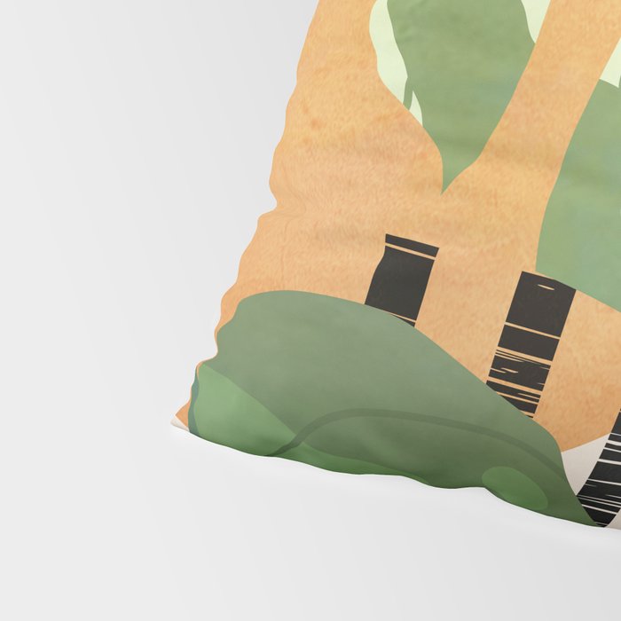 Tropical Garden Leaves 01 Pillow Sham Gallery Image 4