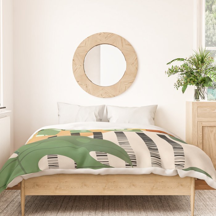 Tropical Garden Leaves 01 Duvet Cover Gallery Image 3