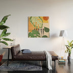 Tropical Garden Leaves 01 Wood Wall Art Gallery Image 2