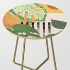 Tropical Garden Leaves 01 Side Table Gallery Image 2