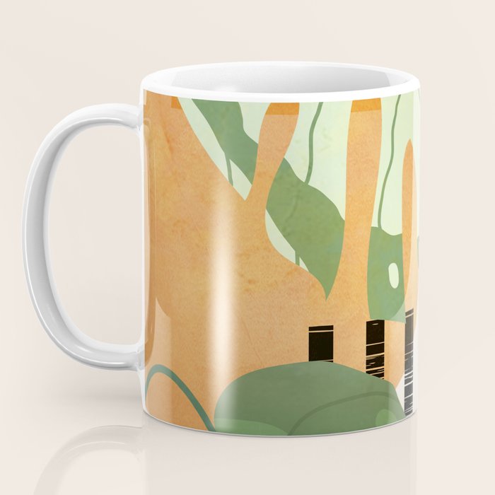 Tropical Garden Leaves 01 Coffee Mug Gallery Image 3