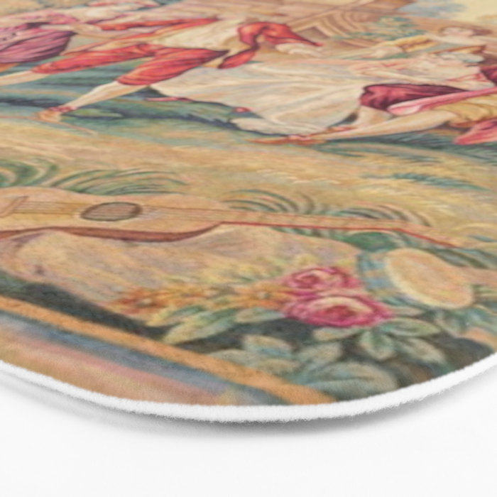 Antique 19th Century French Aubusson Tapestry Bath Mat Gallery Image 3