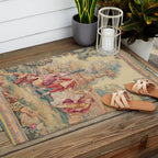 Antique 19th Century French Aubusson Tapestry Outdoor Rug Gallery Image 2