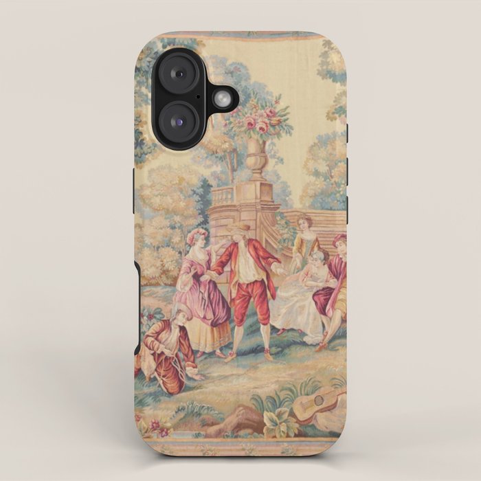 Antique 19th Century French Aubusson Tapestry iPhone Case Gallery Image 1