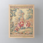 Antique 19th Century French Aubusson Tapestry Mini Art Print Gallery Image 1