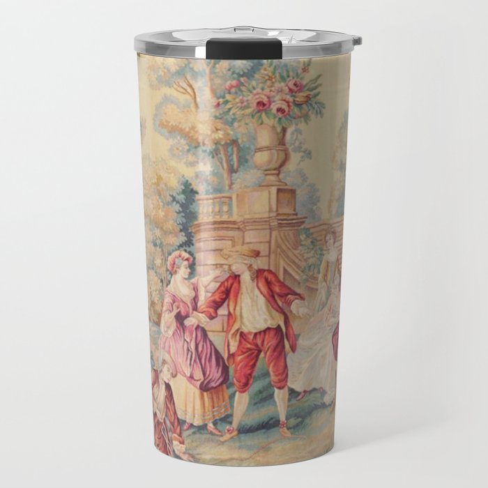 Antique 19th Century French Aubusson Tapestry Travel Mug Gallery Image 1