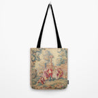 Antique 19th Century French Aubusson Tapestry Tote Bag Gallery Image 2