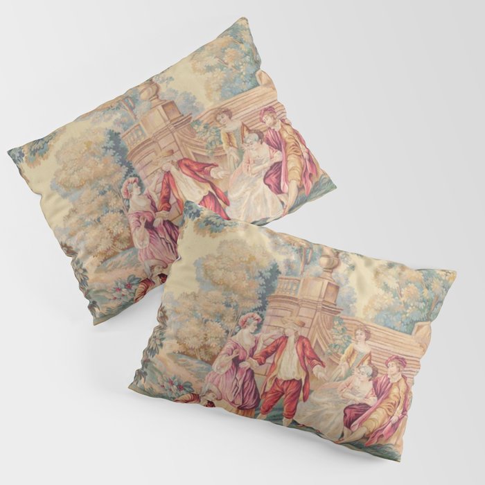 Antique 19th Century French Aubusson Tapestry Pillow Sham Gallery Image 1