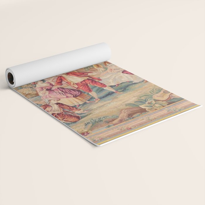 Antique 19th Century French Aubusson Tapestry Yoga Mat Gallery Image 2
