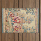 Antique 19th Century French Aubusson Tapestry Outdoor Rug Gallery Image 1