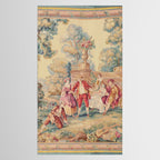Antique 19th Century French Aubusson Tapestry Tablecloth Gallery Image 2