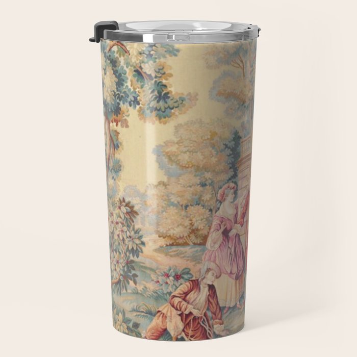 Antique 19th Century French Aubusson Tapestry Travel Mug Gallery Image 3