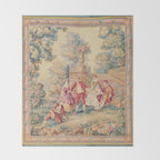 Antique 19th Century French Aubusson Tapestry Throw Blanket Gallery Image 2