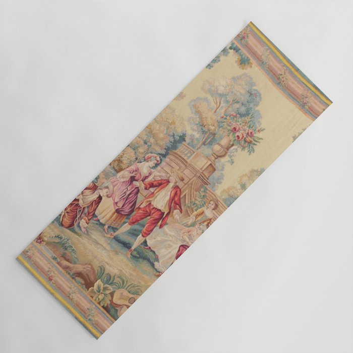 Antique 19th Century French Aubusson Tapestry Yoga Mat Gallery Image 1