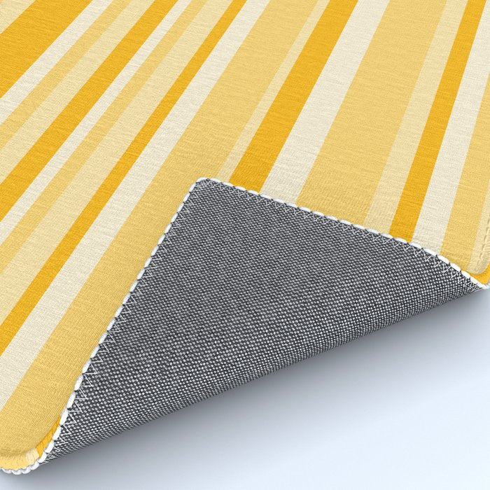 Classic Stripes XXII - Golden Sunshine Yellow Rug Gallery Image 4
