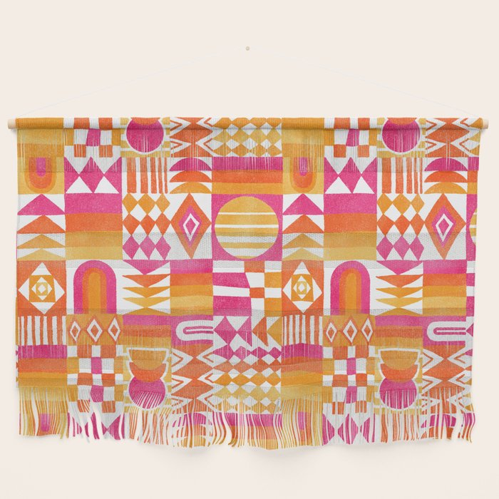 Geometric Tapestry - Summer Sunshine  Wall Hanging Gallery Image 1