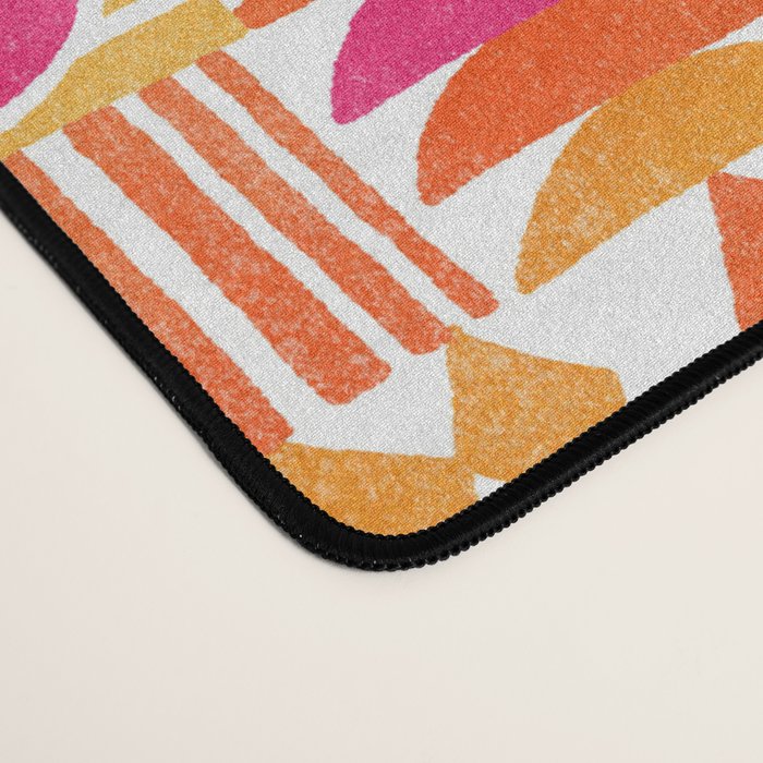 Geometric Tapestry - Summer Sunshine  Desk Mat Gallery Image 4