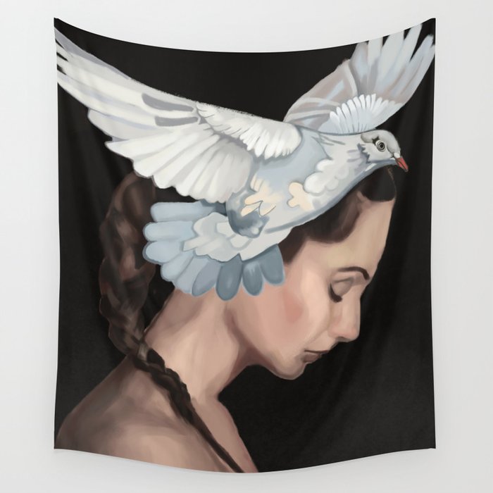 Dove 1 Wall Tapestry Gallery Image 4