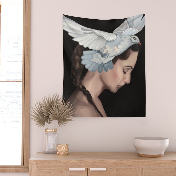 Dove 1 Wall Tapestry Gallery Image 2