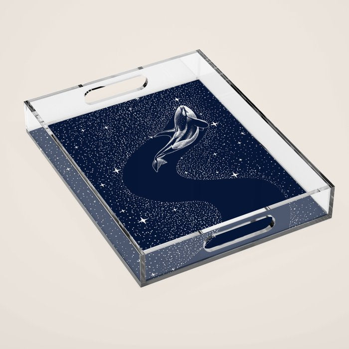 starry orca Acrylic Tray Gallery Image 1