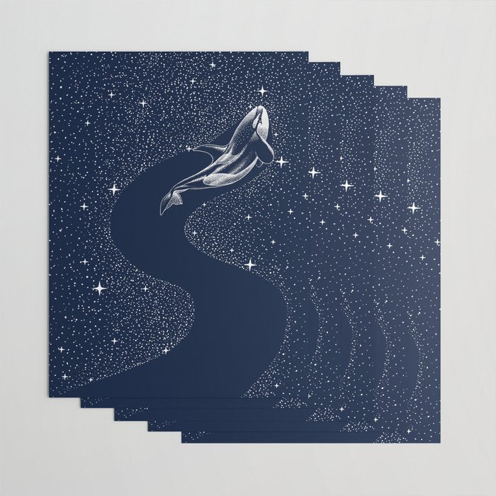 starry orca Wrapping Paper Gallery Image 3