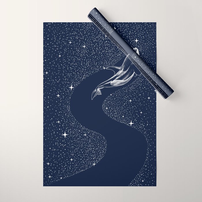 starry orca Wrapping Paper Gallery Image 1