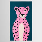 The Stare: Night Race Pink Cheetah Edition Tablecloth Gallery Image 2