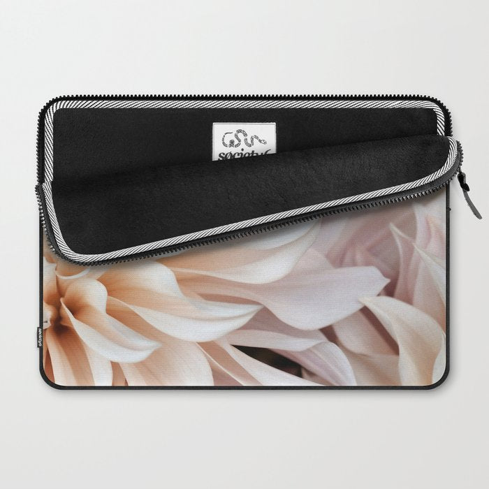 Cafe Au Lait #3 - Modern Floral Photograph Laptop Sleeve Gallery Image 2