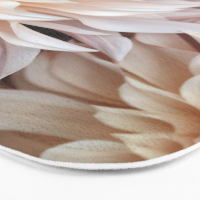 Cafe Au Lait #3 - Modern Floral Photograph Bath Mat Gallery Image 3