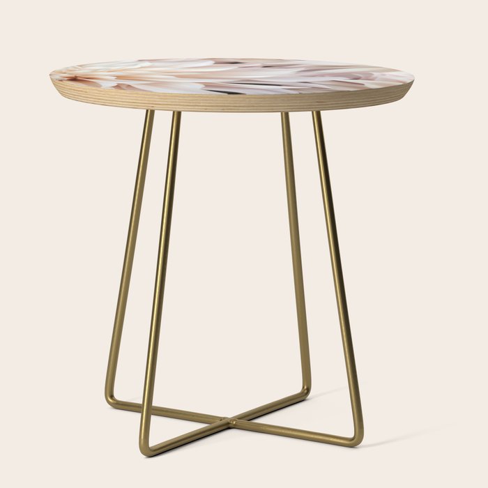 Cafe Au Lait #3 - Modern Floral Photograph Side Table Gallery Image 1