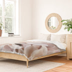 Cafe Au Lait #3 - Modern Floral Photograph Duvet Cover Gallery Image 2