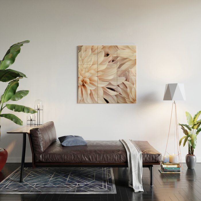 Cafe Au Lait #3 - Modern Floral Photograph Wood Wall Art Gallery Image 2