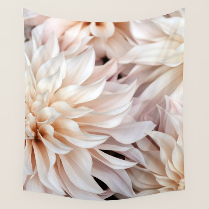 Cafe Au Lait #3 - Modern Floral Photograph Wall Tapestry Gallery Image 4