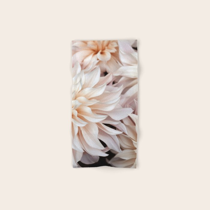 Cafe Au Lait #3 - Modern Floral Photograph Bath Towel Gallery Image 1