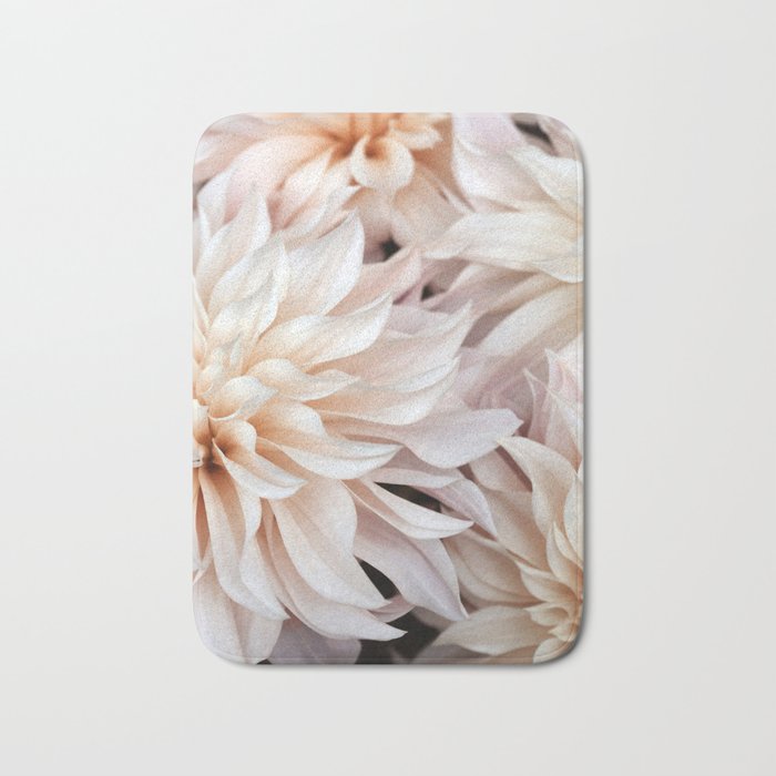 Cafe Au Lait #3 - Modern Floral Photograph Bath Mat Gallery Image 1