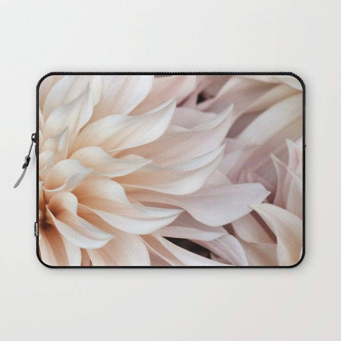 Cafe Au Lait #3 - Modern Floral Photograph Laptop Sleeve Gallery Image 1