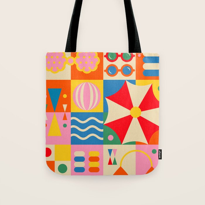 Summer Beach Lifestyle Tote Bag Gallery Image 1