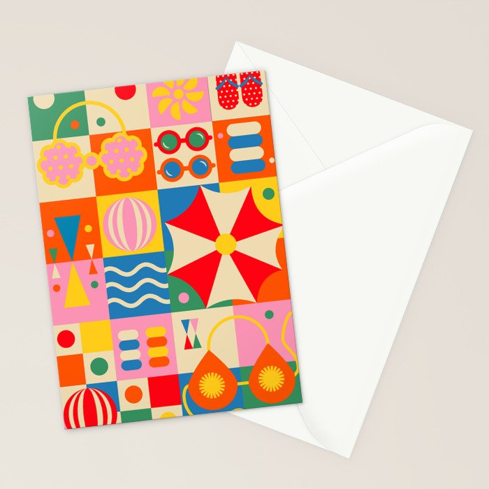 Summer Beach Lifestyle Stationery Card Gallery Image 2
