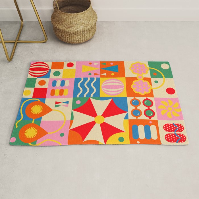 Summer Beach Lifestyle Rug Gallery Image 1