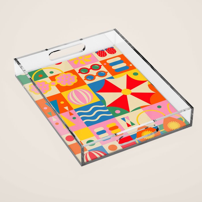 Summer Beach Lifestyle Acrylic Tray Gallery Image 1
