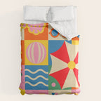 Summer Beach Lifestyle Duvet Cover Gallery Image 6