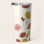 Colorful Poppy Flowers Travel Mug Gallery Image 3