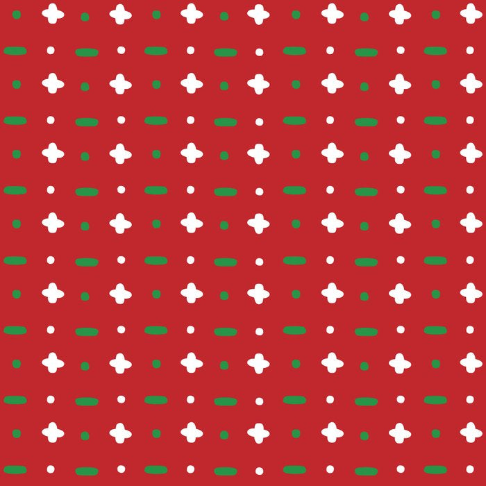 Christmas vector green and white horizontal and vertical stitches aligned on red background seamless Coffee Mug Gallery Image 2